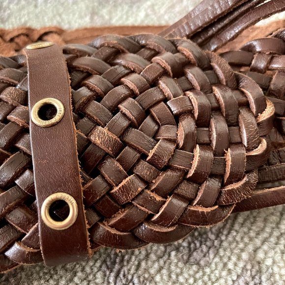 Just Cavalli Leather Braided Belt main image 6
